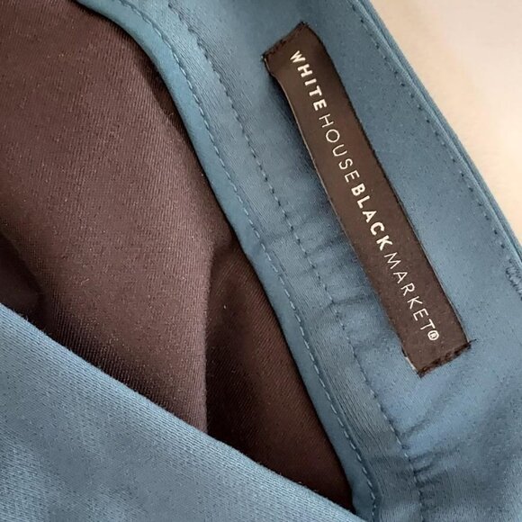 WHBM Comfort Stretch Classic Slim Ankle Pants Teal NEW - Picture 12 of 12